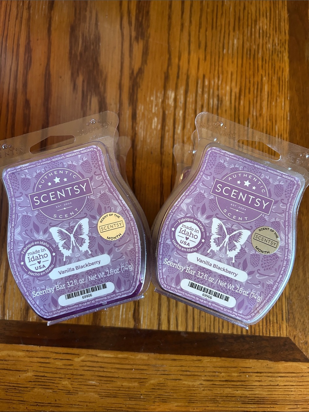 Scentsy Vanilla Blackberry Wax Bar - Purple (6 total)